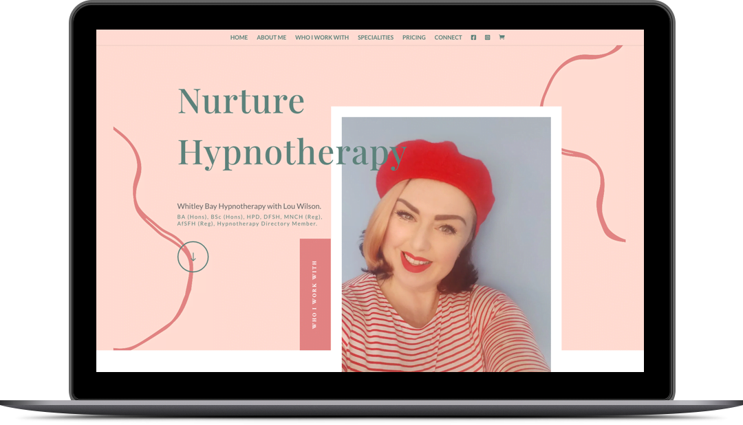 Nurture Hypnotherapy Website Design Whitley Bay